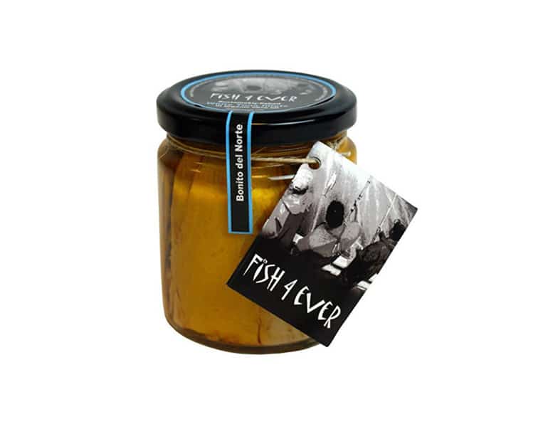 Fish 4 Ever White Tuna Fillets In Organic Olive Oil 220G - Aytac Foods