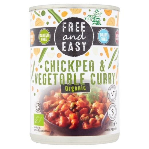 Free & Easy Chickpea & Veg Curry- 400Gr - Aytac Foods