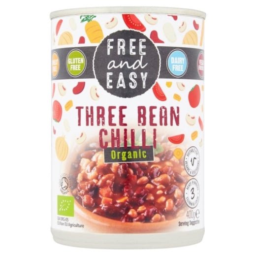 Free & Easy Three Bean Chilli - 400Gr - Aytac Foods