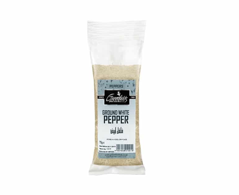 Greenfields Ground White Pepper (75G) - Aytac Foods