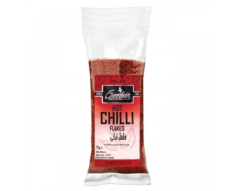 Greenfields Hot Chilli Flakes (75G) - Aytac Foods