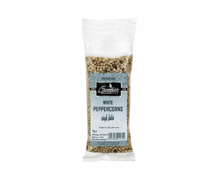 Greenfields White Peppercorns (75G) - Aytac Foods