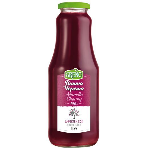 Greno-Morello Cherry 100% Nfc Juice (1LT) - Aytac Foods