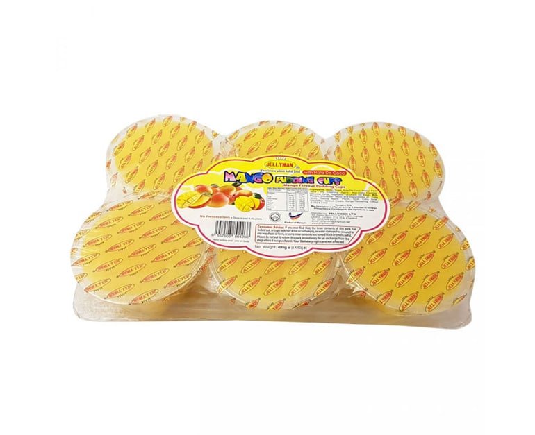 Jellyman Mango Flavour Pudding Cup (80 gr X 6 pcs) - Aytac Foods
