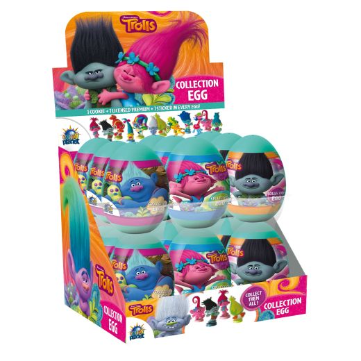 Jm Un Surprise Egg Cookies - Trolls (5.5G) - Aytac Foods
