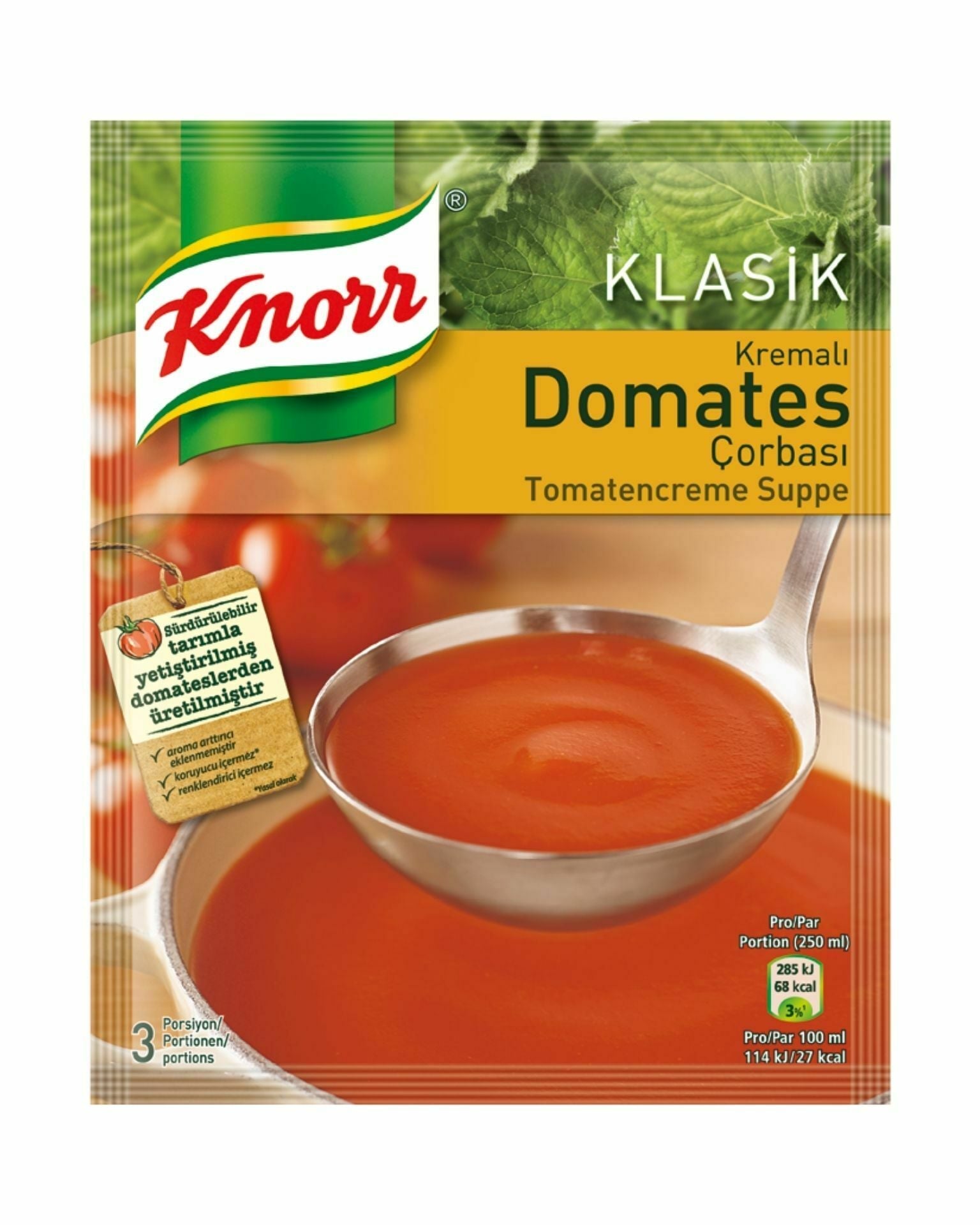 Knorr Kremali Domates Corbasi Cream Tomato Soup (62 G) - Aytac Foods