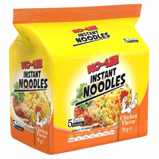 Ko-Lee Noodles 5Pk Chicken Flavour (5 X (70G) - Aytac Foods