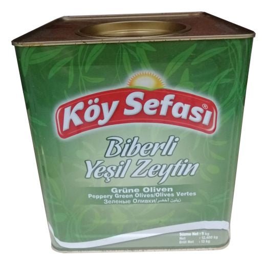 Koy Sefasi Green Olive Stuffed (Biberli) (9KG) - Aytac Foods