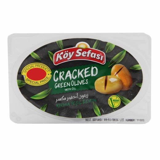 Koy Sefasi Green Olives Cracked (100G) - Aytac Foods