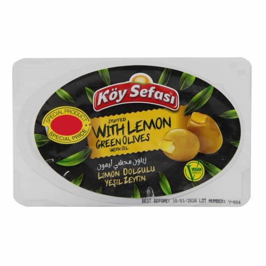 Koy Sefasi Green Olives Lemon (100G) - Aytac Foods