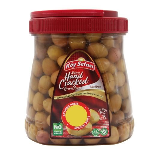 Koy Sefasi Green Olives Stone Cracked (700 G) - Aytac Foods