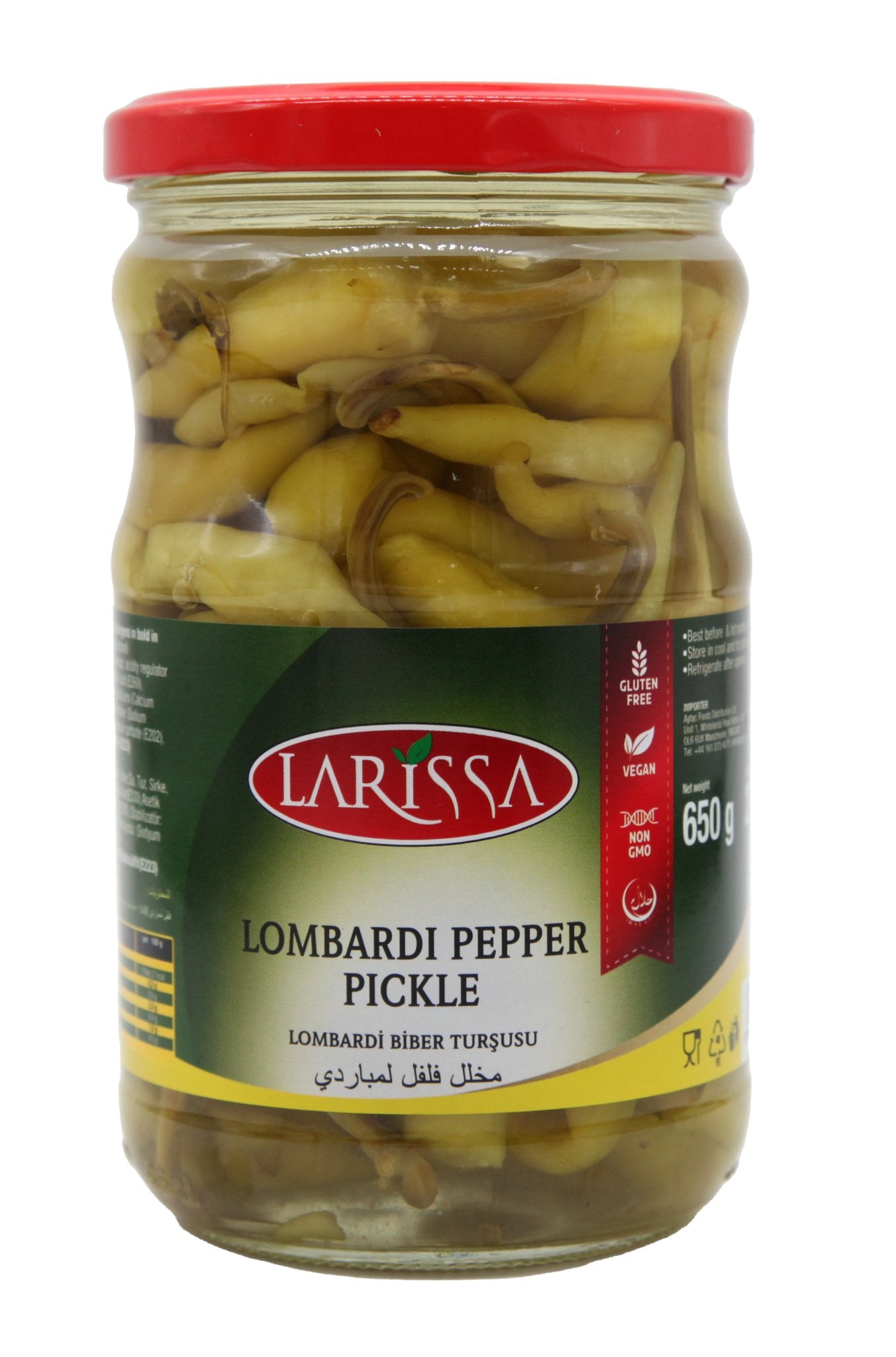 Larissa Lombardi Pepper Pickled (660CC) - Aytac Foods