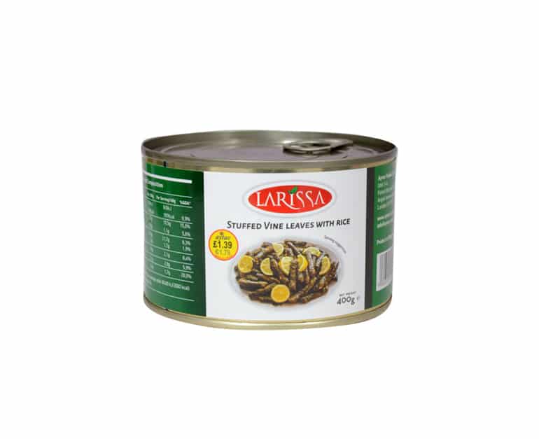 Larissa Stuffed Vine Leaves (400G) - Aytac Foods