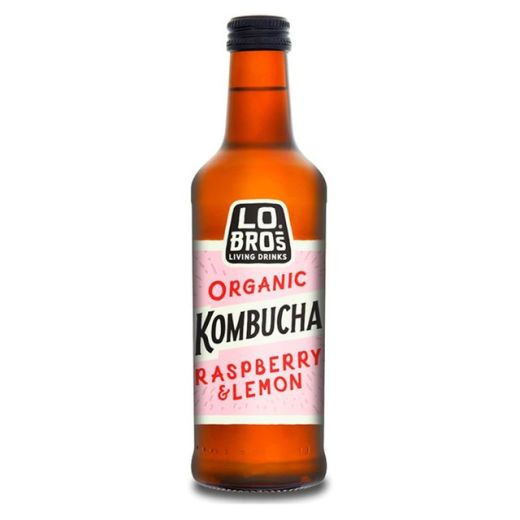 Lo Bros Organic Kombucha - Raspberry & Lemon - 330Ml - Aytac Foods