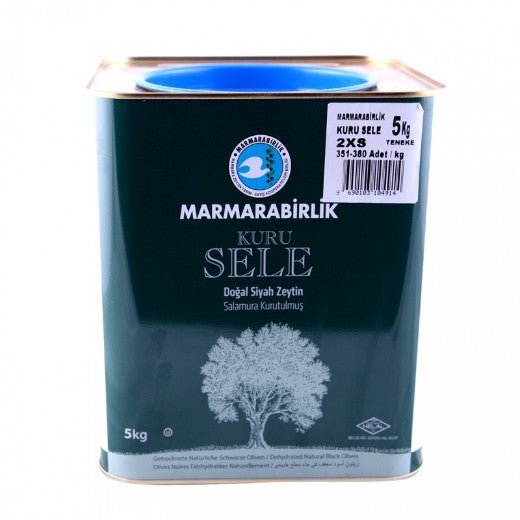 Mar B. [2Xs] Kuru Sele Olive [Tin (351-380) (5KG) - Aytac Foods