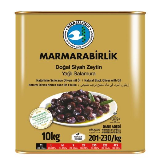 Mar B. Mega Yagli Salamura Olives (Xl) [201-230] (10KG) - Aytac Foods