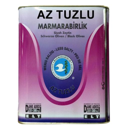 Mar B.Hususi Az Tuzlu Black Olives (5KG) - Aytac Foods
