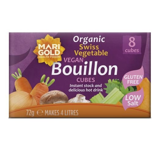 Marigold Low Salt Bouillon Cube Purple Vegan - 84 Gr - Aytac Foods