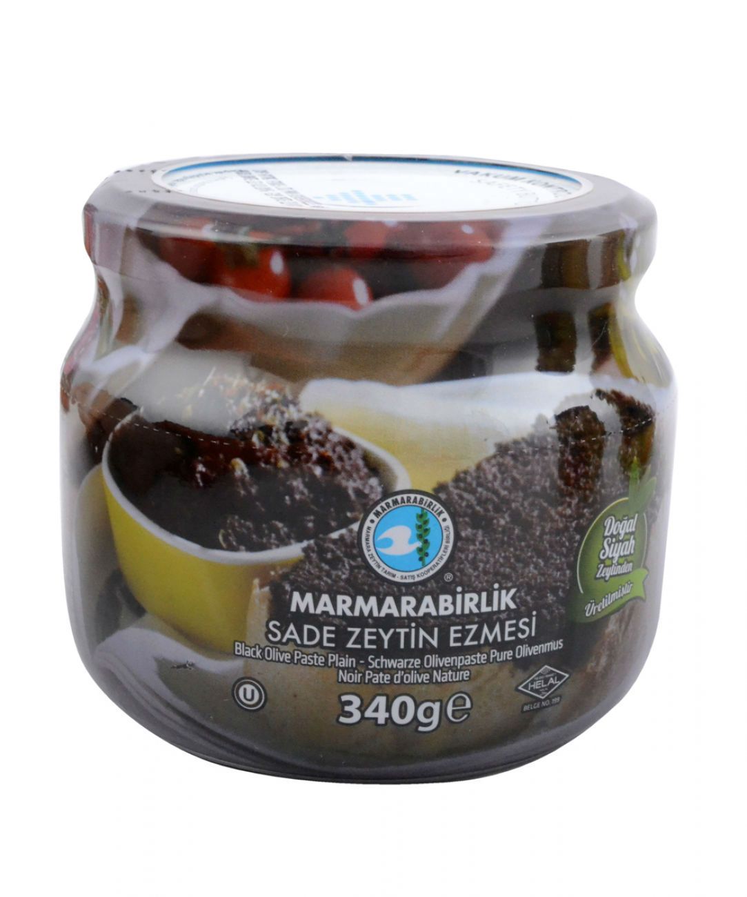 Marmara Birlik Black Olive Paste Plain Jar (340G) - Aytac Foods