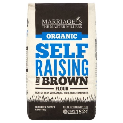 Marriage's Organic Light Brown Self Raising Flour - 1KG - Aytac Foods