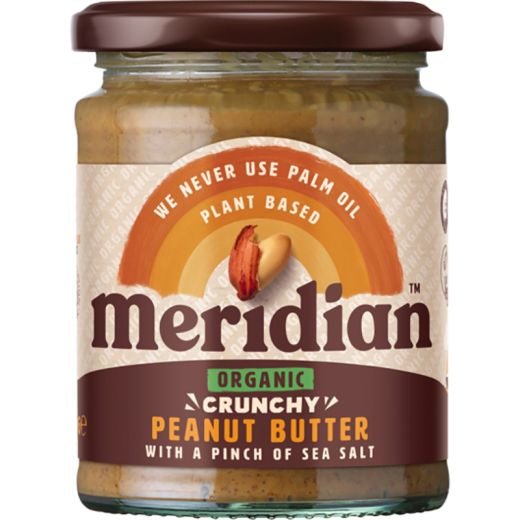 Meridian Organic Crunchy Peanut Butter With Salt - 280Gr - Aytac Foods