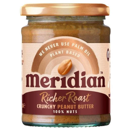 Meridian Rich Roasted Peanut Butter Crunchy - 280Gr - Aytac Foods