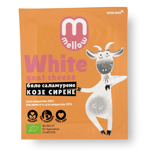 Mmellow Organic White Brined Goat Cheese - 200Gr - Aytac Foods