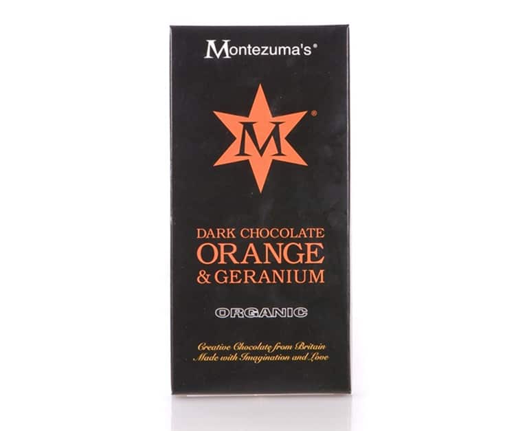 Montezumas Dark Chocolate Orange & Geranium (100G) - Aytac Foods