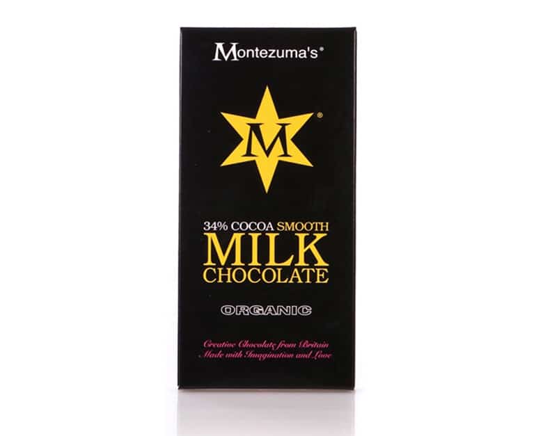 Montezumas Smooth Milk Chocolate 0 V Organic , G %37 (100G) - Aytac Foods