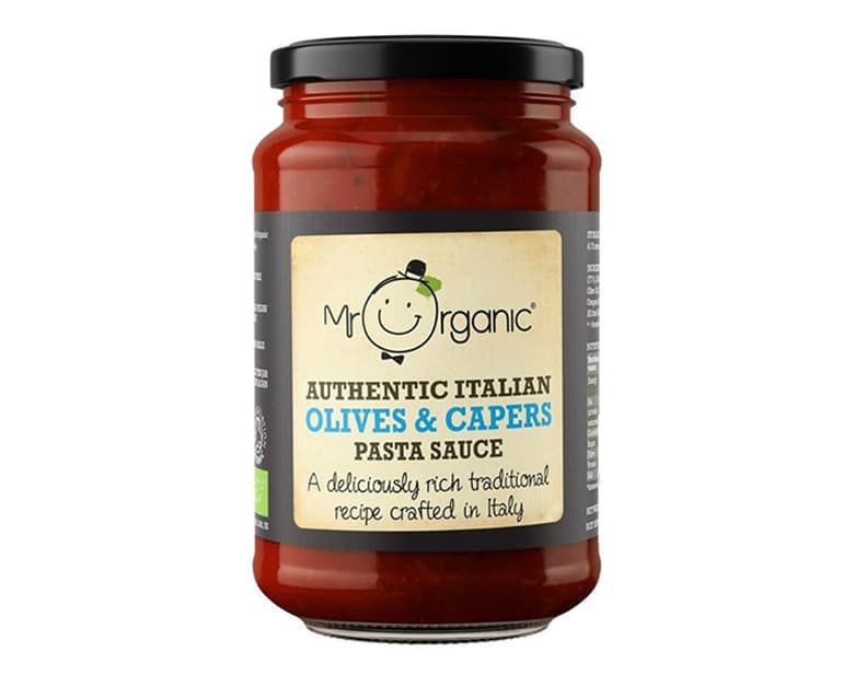 Mr Organic Authentic Italian Olives & Capers Pasta Sauce (350G) - Aytac Foods