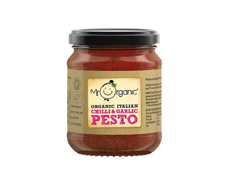 Mr Organic Organic Italian Chilli & Garlic Pesto 130G - Aytac Foods