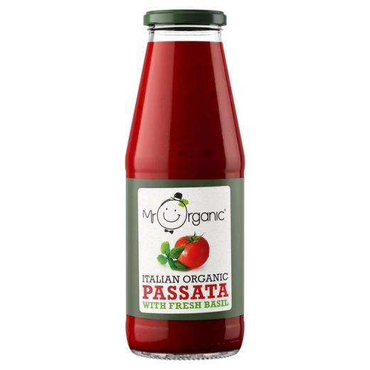 Mr Organic Passata & Basil - 690Gr - Aytac Foods