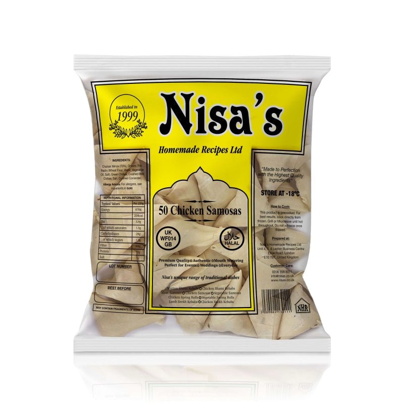 Nisa's Chicken Samosa (40pcs) - Aytac Foods