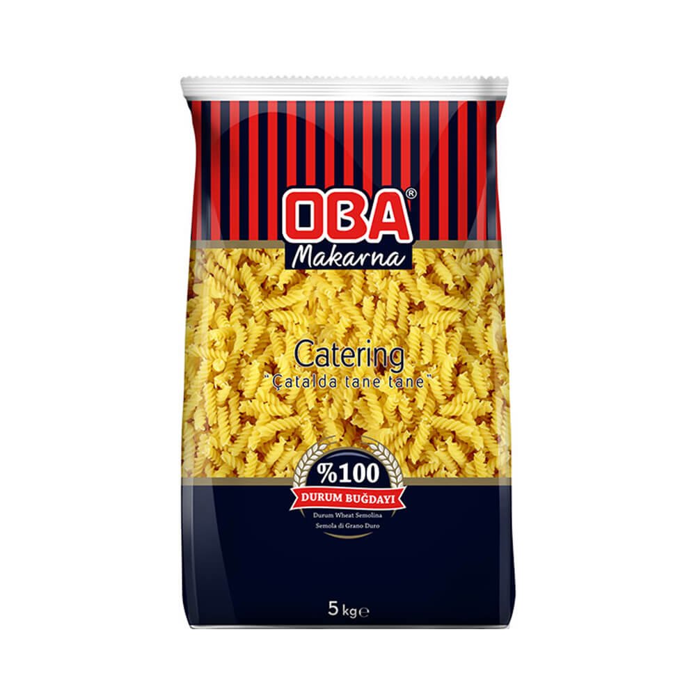 Oba [Iri Burgu] Pasta Fusilli No:64 Big Bag (5KG) - Aytac Foods