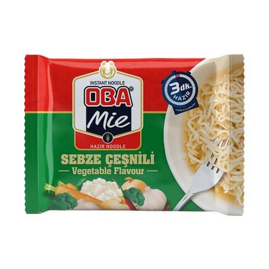 Oba Mie Vegetable Flavour Noodle (70G) - Aytac Foods