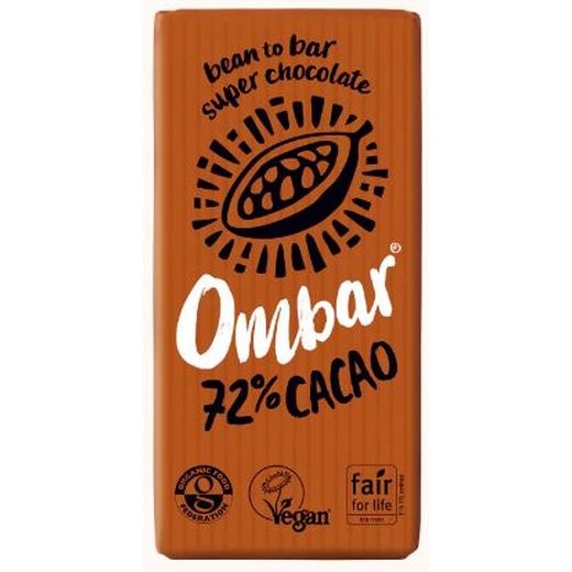 Ombar 72% Cacao Chocolate Bar - 35Gr - Aytac Foods