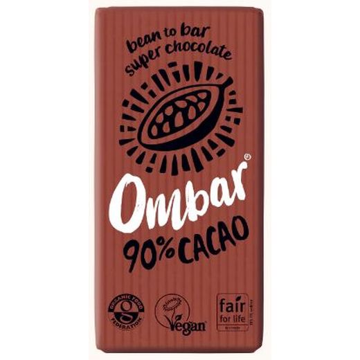 Ombar 90% Cacao Chocolate Bar - 35Gr - Aytac Foods