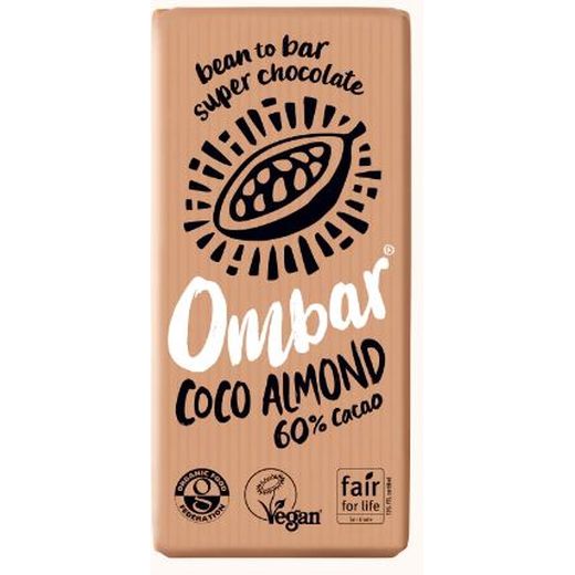Ombar Coco Almond Chocolate Bar - 70Gr - Aytac Foods