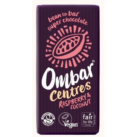 Ombar Raspberry & Coconut Centred Bar - 35Gr - Aytac Foods