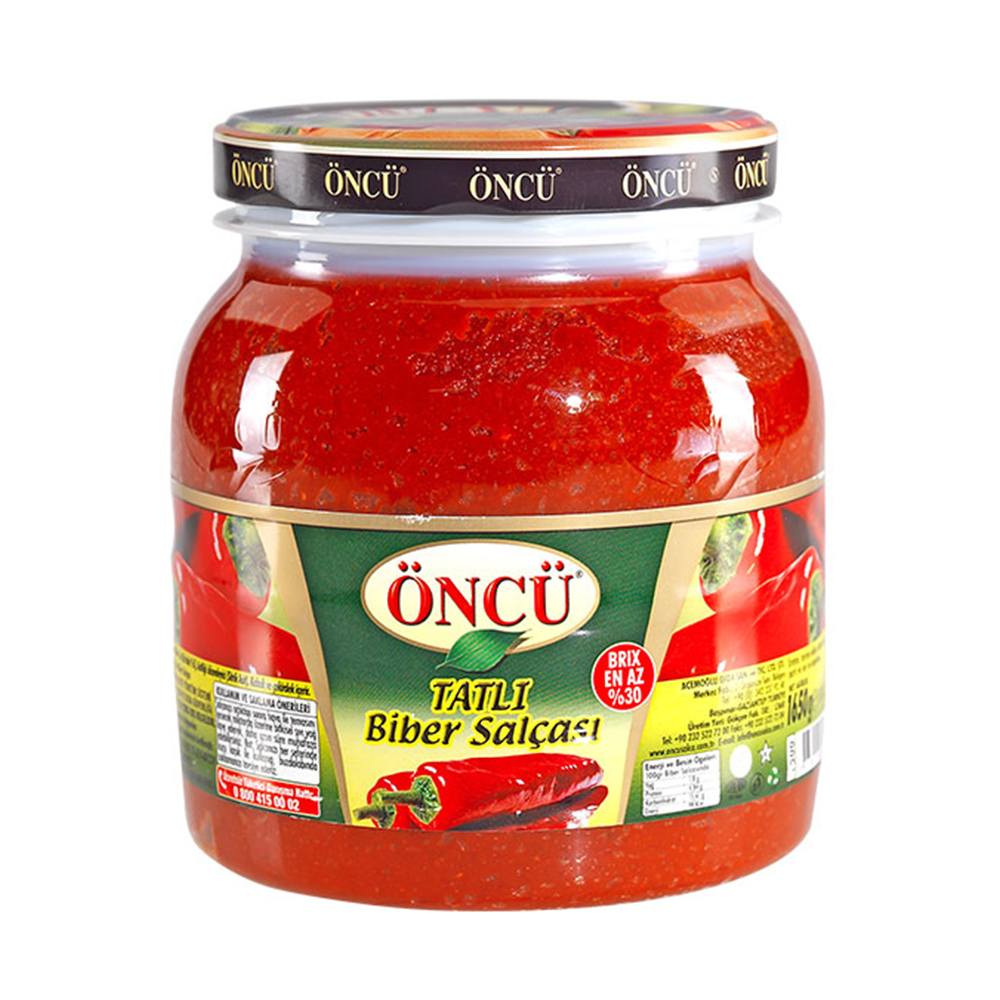 Oncu Sweet Pepper Paste Pet (1650G) - Aytac Foods