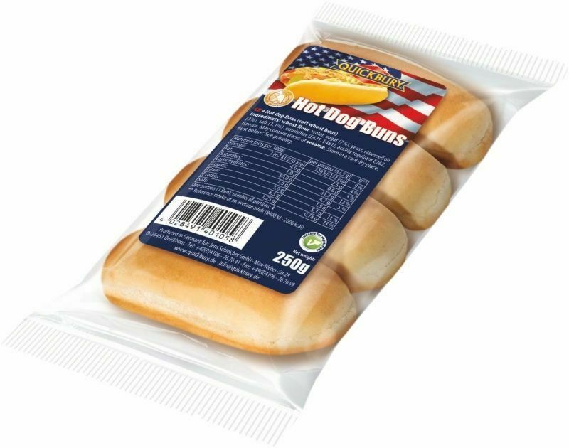 Quickbury Hotdog Buns (250G) - Aytac Foods