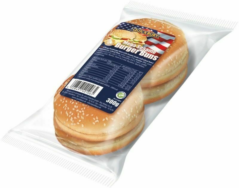 Quickbury Mega Burger Buns (300G) - Aytac Foods