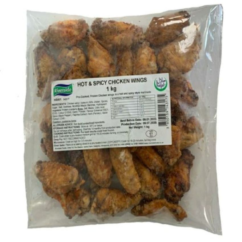 Riverside Hot&Spicy Chicken Wings (1KG) - Aytac Foods