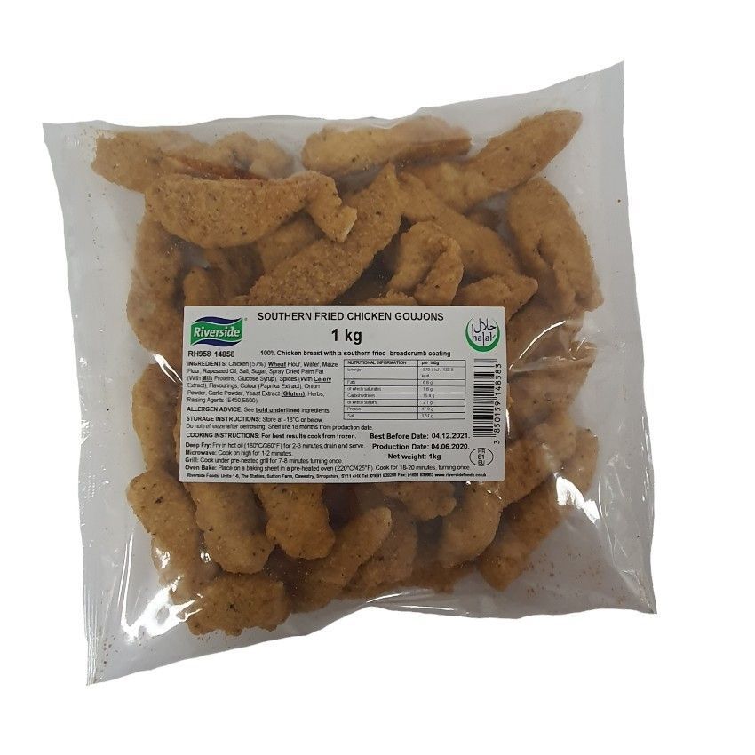 Riverside S/Fried Chicken Goujon (1KG) - Aytac Foods