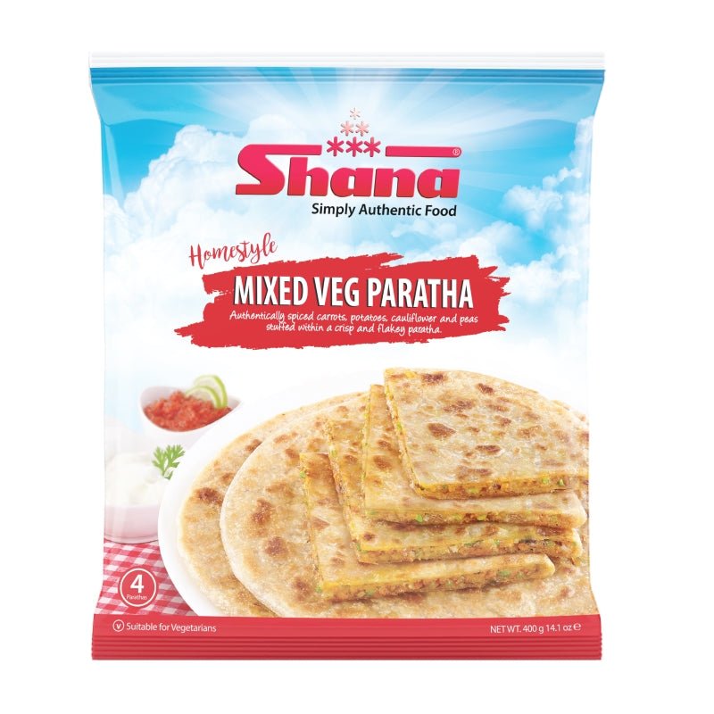 Shana Homestyle Mix Veg Paratha (400G) - Aytac Foods
