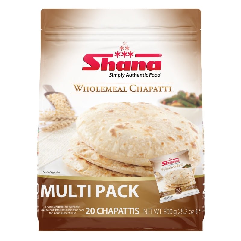 Shana Wholemeal Chapatti Multi Pack (800G) - Aytac Foods