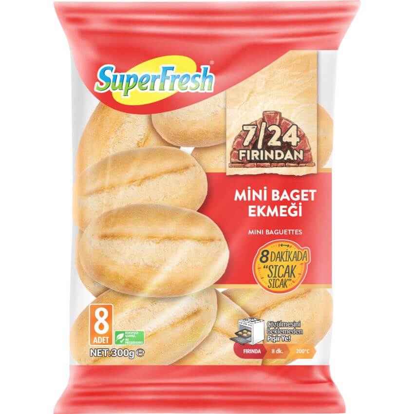 Superfresh Mini Bran Baguettes (300G) - Aytac Foods