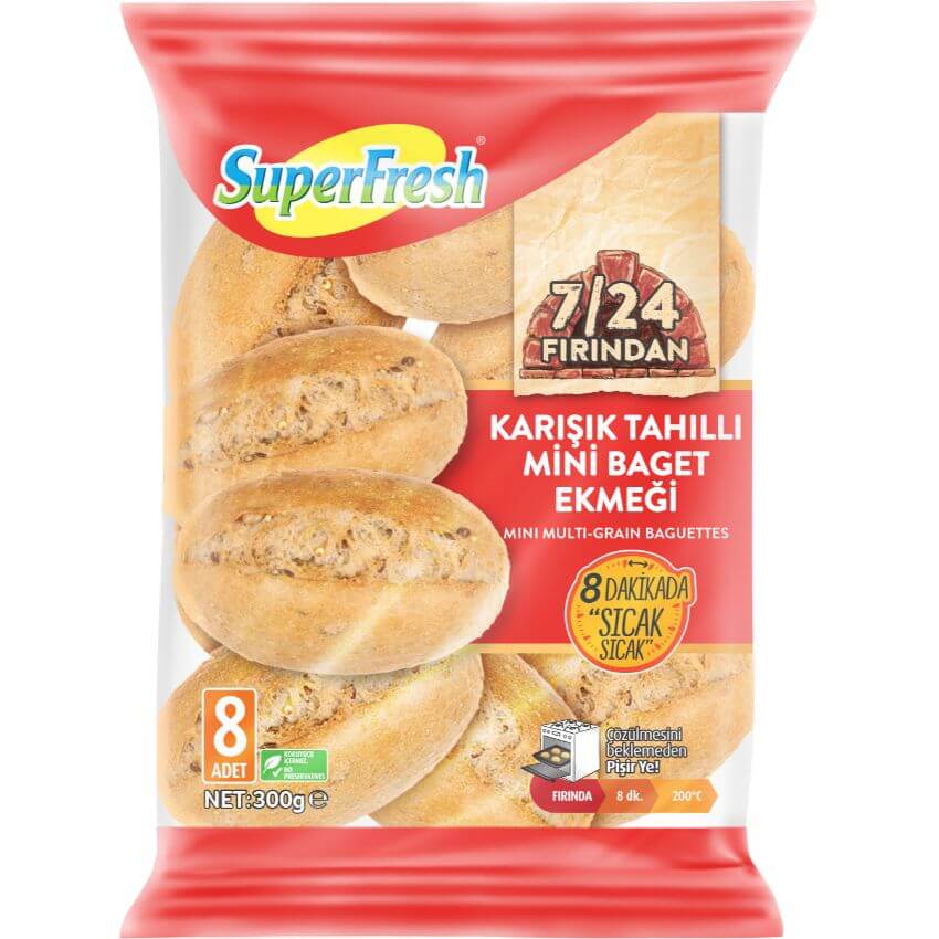Superfresh Multigrain Baguettes (300G) - Aytac Foods