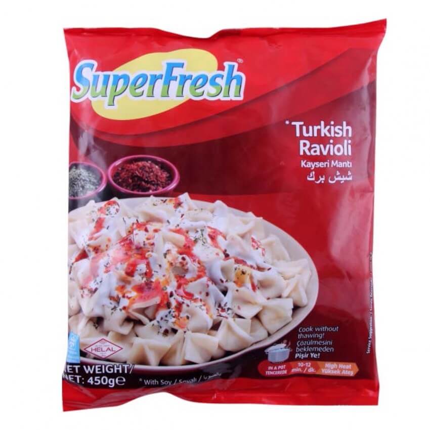 Superfresh Turkish Ravioli Manti (450G) - Aytac Foods