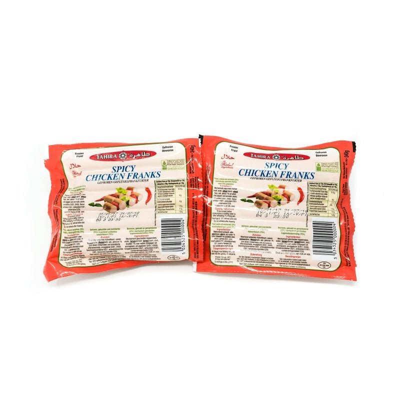 Tahira Chicken Frankfurters Spicy (340G) - Aytac Foods